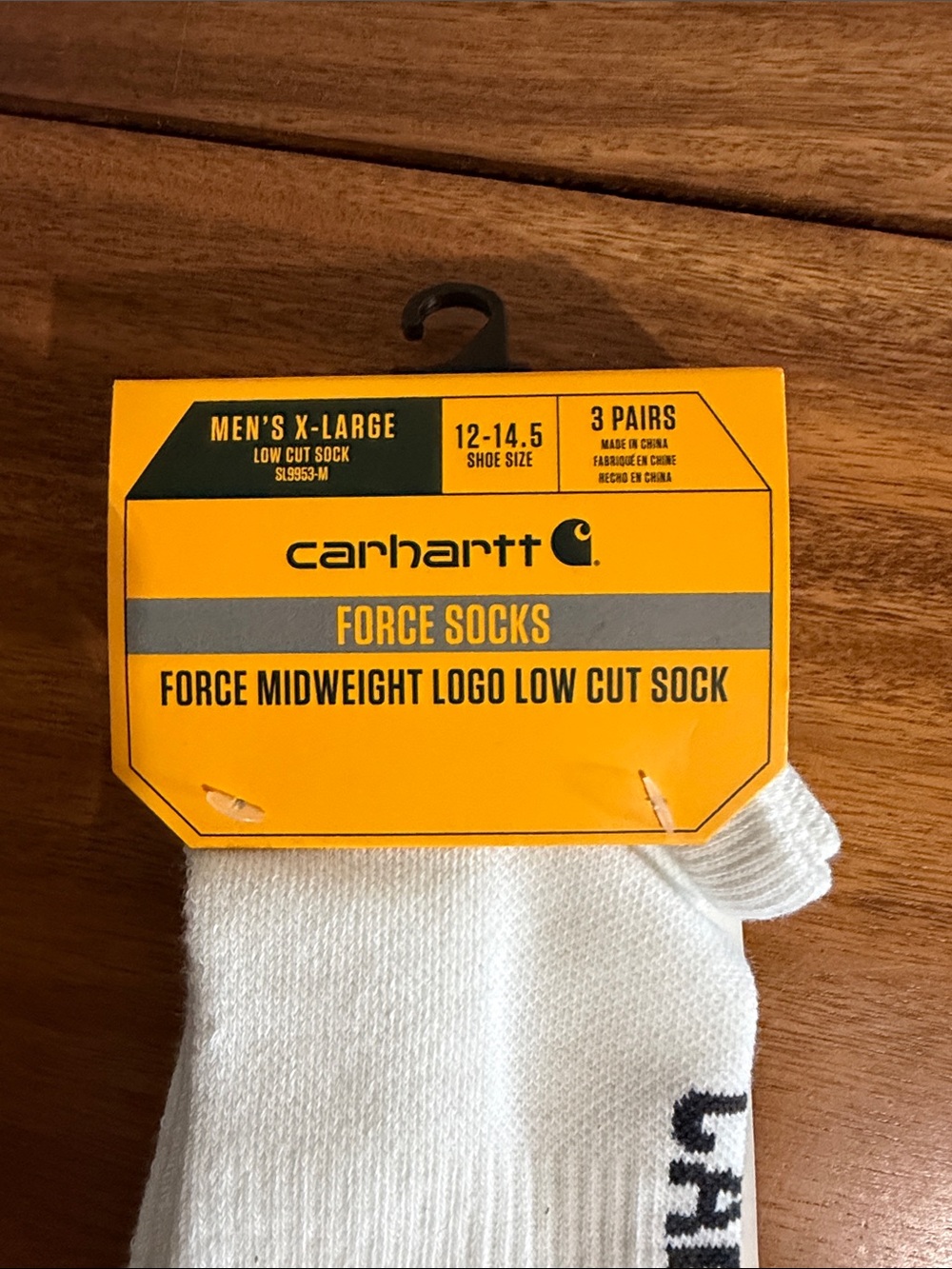 Carhartt White Low Cut Force Midweight Logo Socks - 3 Pack